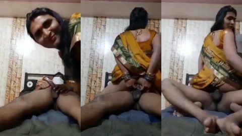 Desi gay man riding customer's dick during wife's roleplay