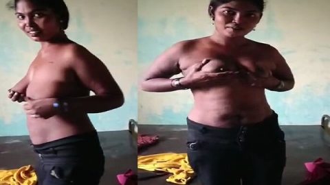 Indian hostel girl topless new MMS sex video