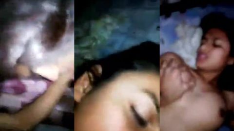 Petite Goa girl painful missionary sex with dominant bf in lodge