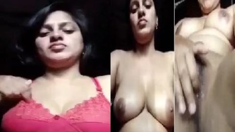 Bhabhi in pink bra goes nude in Bengali viral fingering