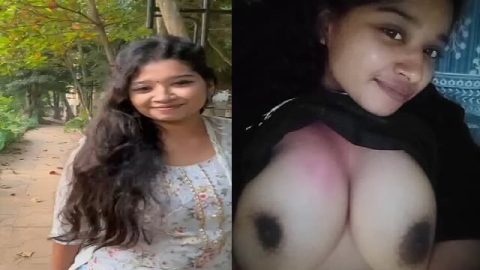 Massive tits village girl shows topless body viral clip