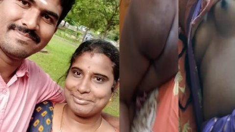 Mature Tamil wife kissing and naked body showing MMS