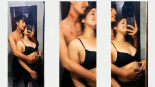 Sexy Indian Couple Mirror Post-Fuck Cuddle