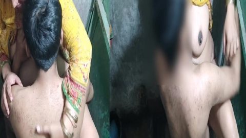 Sister-in-law fucking in bathroom with young brother