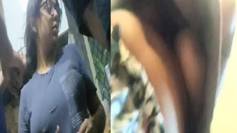 Sister with no bra shows big boobs with bro keeping camera