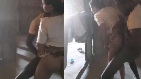 Village bhabhi sex in standing style with Devar