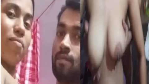 Village wife boob sucking by husband viral MMS