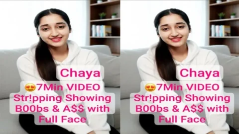Chaya Instagram Model Private Premium Stripping Showing her Boobs