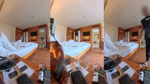 Hot Wife Asking Room Service Boys If He Want To Fuck