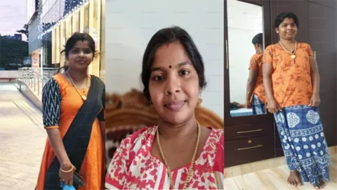 Tamil Cute Aunty Dress Removing Secretly Captured