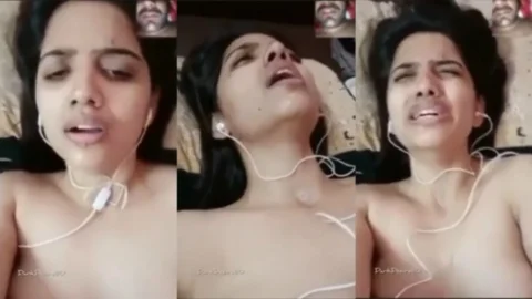 Beautiful girl fingering Video Call Sex