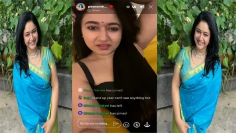 Indian Actress Poonam Bajwa Paid live chat
