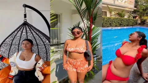 Sexy Indian Bigboobs Insta Influencer Showing 3 Clips