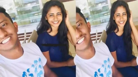 Hot Girl Enjoying With Boyfriend After Birthday Party