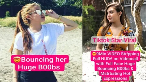 Famous Tiktok Star Most Exclusive Snapchat Premium Videocall Huge Boobs with Full Face