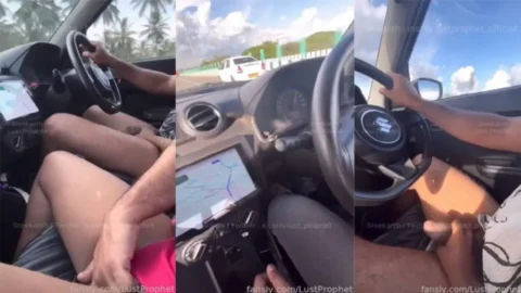 Mallu Bull Sreekanth Women Getting Blowjob while Driving Fucking Forest Resort