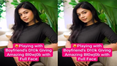 Horny Desi GF Playing With Boyfriends Dick Giving Blowjob with Full Face Clear Audio