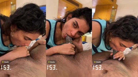 Delhi hotel me sali ko chusaya lund aur banaya mms clip