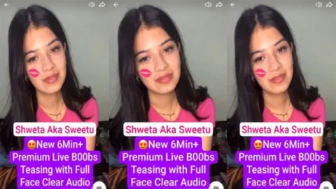 Shweta Aka Sweetu Fashion Influencer Boobs Teasing Premium Live