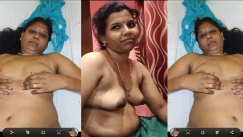 Tamil Aunty Topless Boobs Show Chennai Sathish