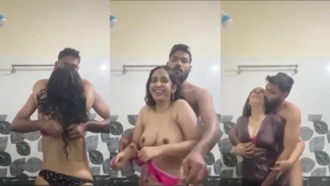 Horny Indian Couple Sex In Bathroom
