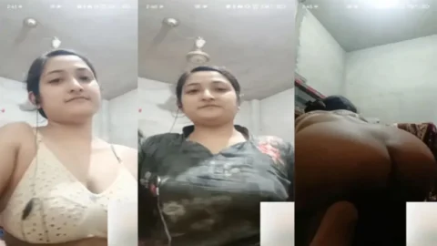 Beautiful Cute Married Wife Affair Showing Lover