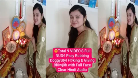 Gorgeous Desi Girl Full Nude - Pssy Rubbing Doggy Styl Fucking - & Giving Blowjob with Full Face