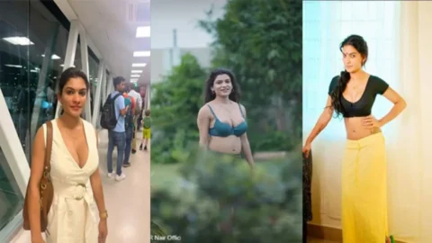 Renowned Mallu Model Resmi Nair Smoking blowjob Sex And Tits Groped