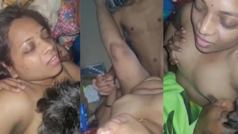 Widow Aunty Having Threesome With Two Young Boys