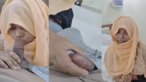 Hijabi Wife Giving Blowjob To Lover And Talking