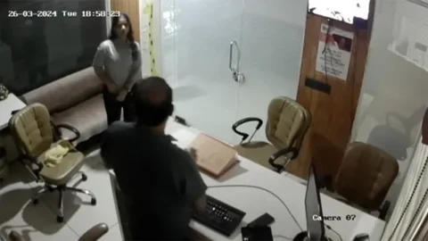 Secretary Fucked by Manager in Office CCTV Cam