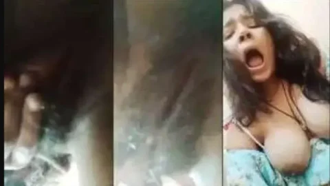 Horny booby girl moaning hard fingering pussy Desi Porn MMS