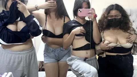 Naughty Young Chubby College Best Friends Getting Horny After Drink in NightOut HD Porn