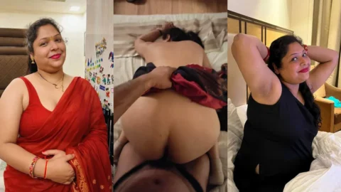Chubby Noida Bhabhi Threesome Sex with Husband and Lover Leaked MMS Video MMS