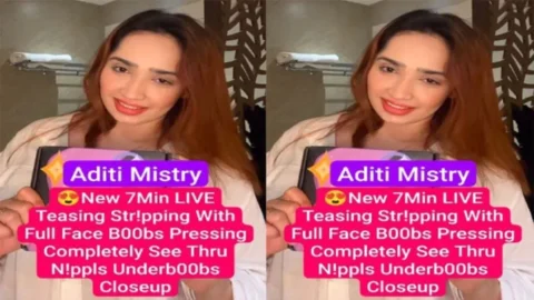 Aditi Mistry New 7Min App Exclusive Live Teasing Stripping Boobs Pressing Desi Porn MMS