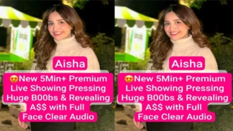 Aisha Super Seductive Sexy New Premium Live Teasing Showing Pressing Huge Desi Porn MMS