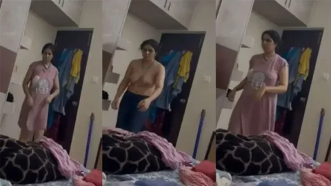 Husband secretly films wife flaunting hot curves in sexy outfits MMS Porn