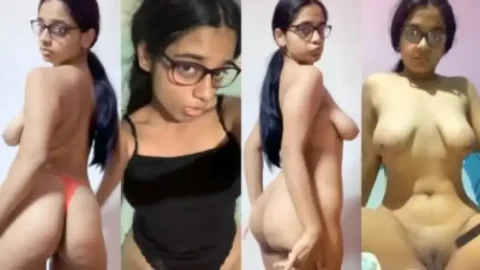 Desi Hot Nerd Chicks Secret Cam Show with XXX Action MMS Porn